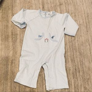 Kissy Kissy Fur-Ever Puppy Dog Striped Playsuit Romper 9 Month